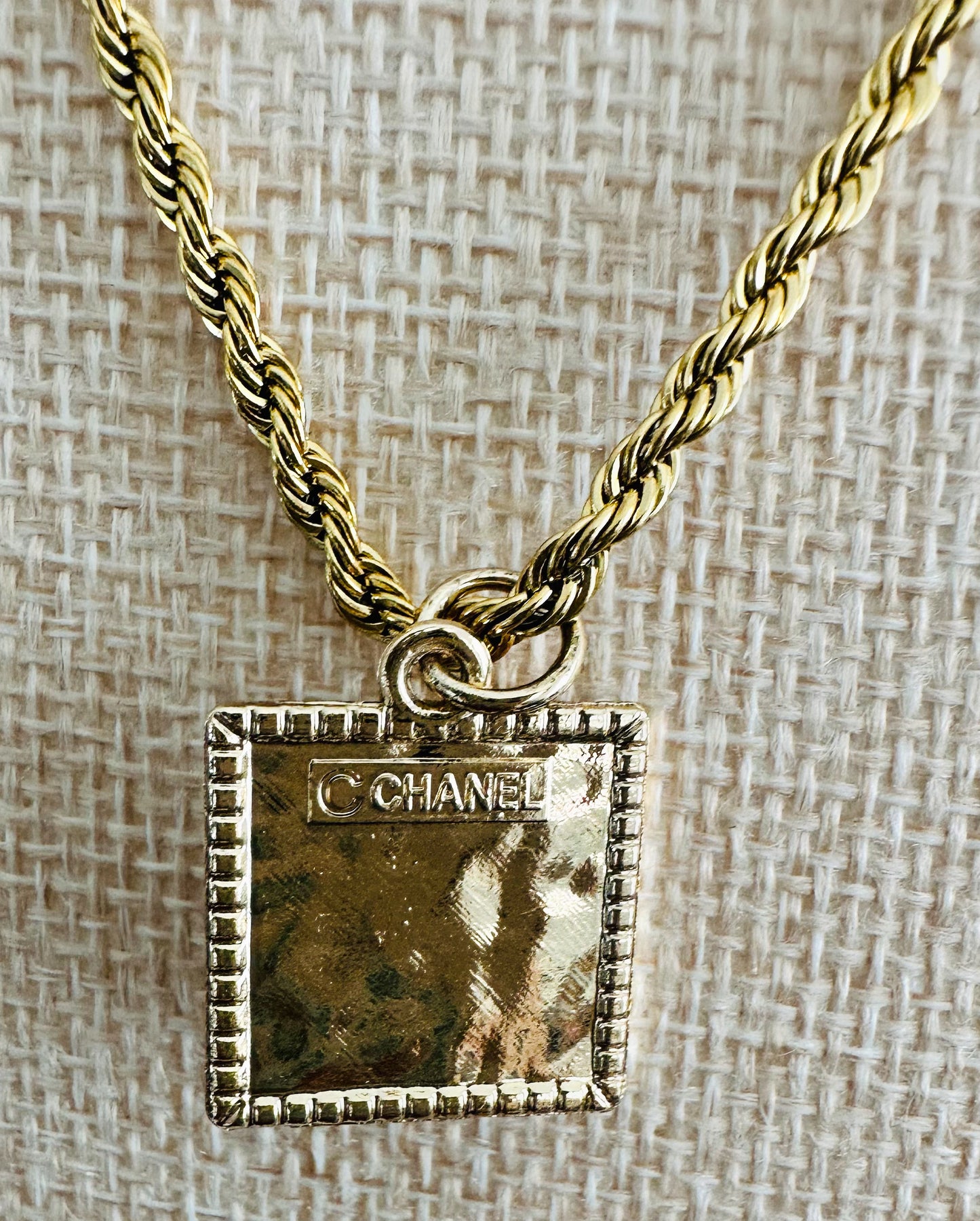 Chanel Crystal Pendant Necklace