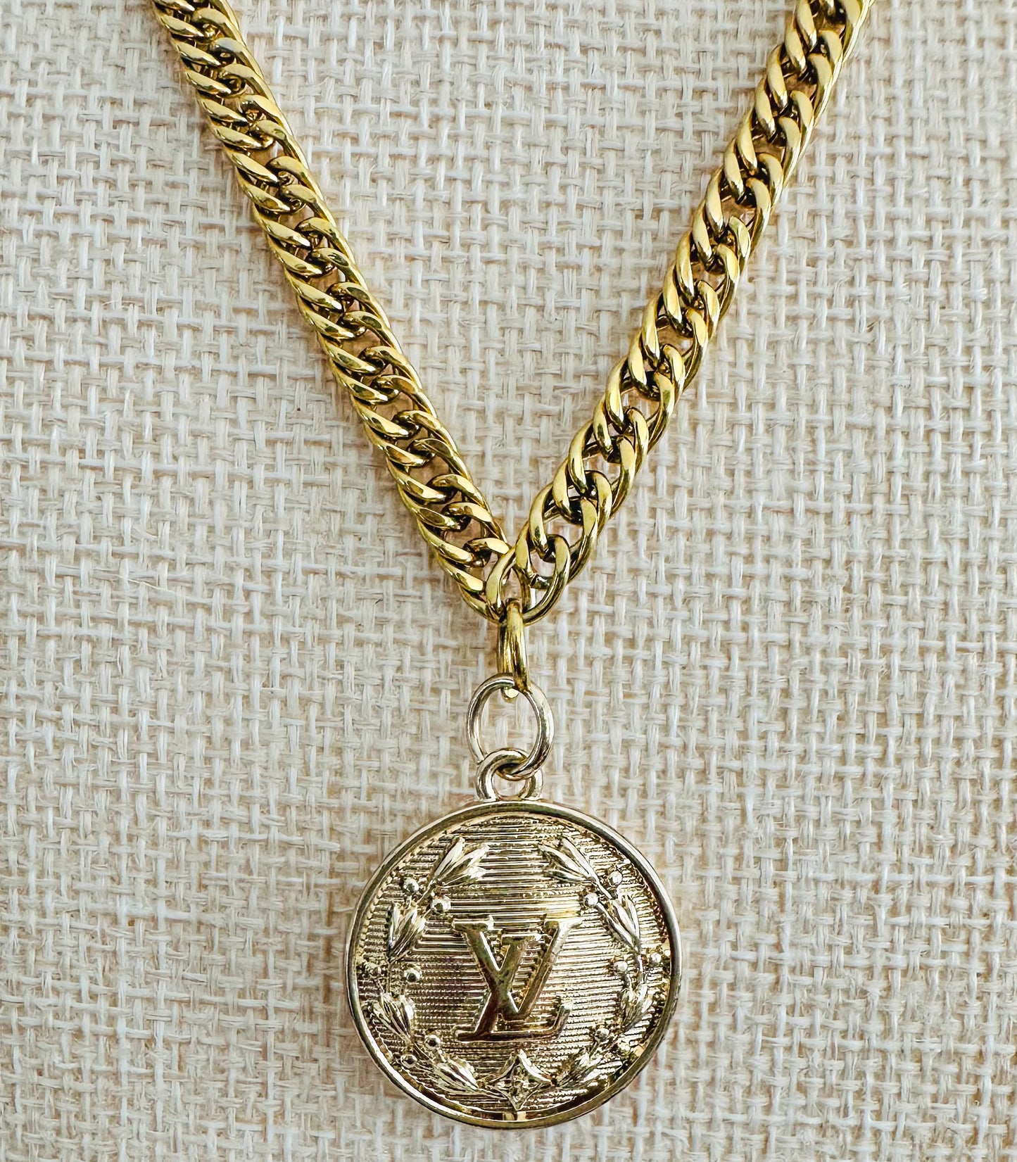Louis Vuitton Medallion Pendant Necklace
