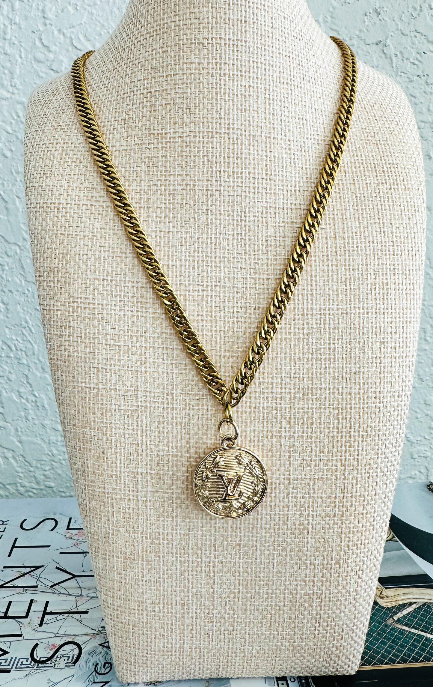 Louis Vuitton Medallion Pendant Necklace