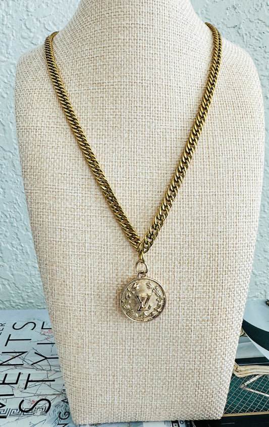 Louis Vuitton Medallion Pendant Necklace